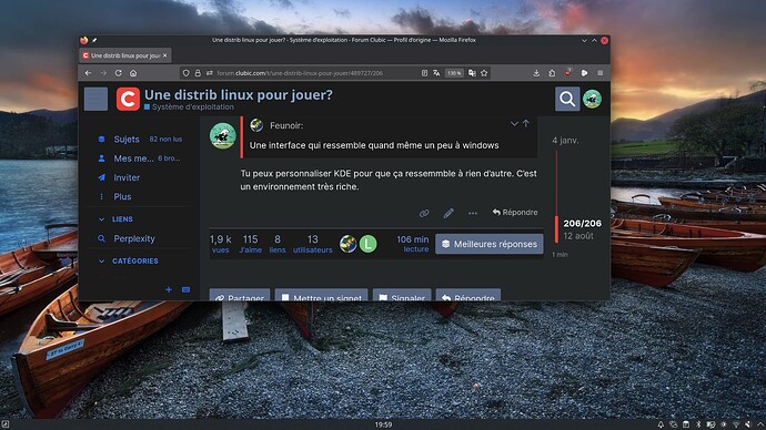 Mon bureau KDE