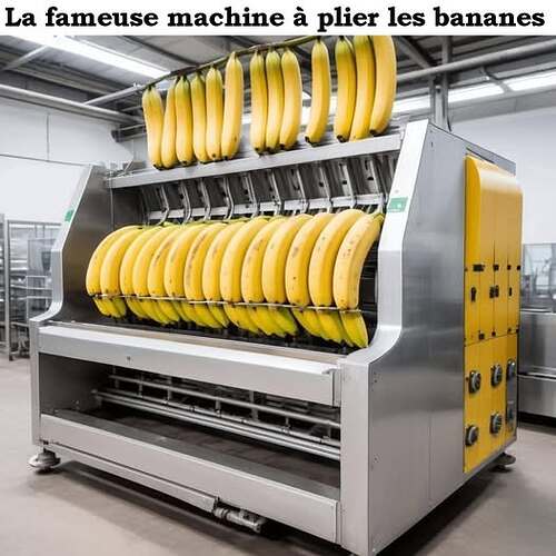 Bananes Machine a plier les bananes