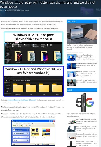 Windows 11 users suggesting the Windows XP-style thumbnails would be the perfect solution