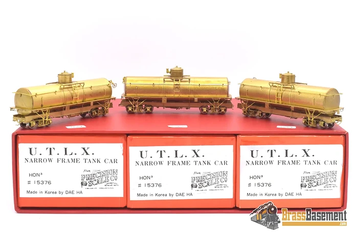 hon3-brass-psc-15376-utlx-drgw-tank-car-lot-of-3-rare-freight-195